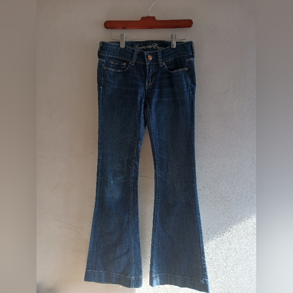 Jeans, American Eagle, Size 0, Flares, A&77, Blue